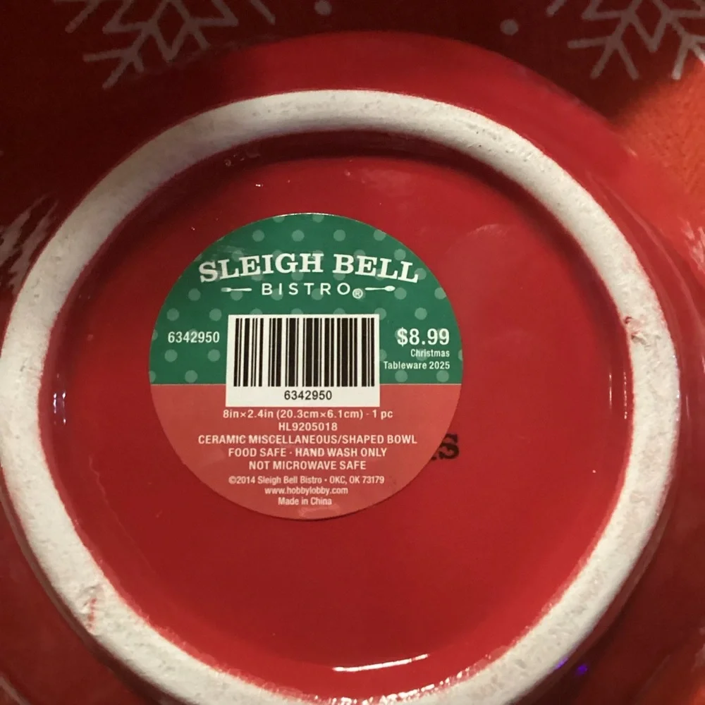 Sleigh Bell Bistro Holiday Candy Dish